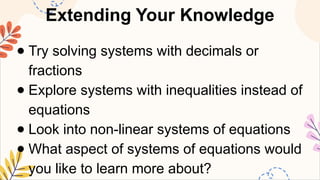 Solving Problem Involving System MATHEMATICS8 Q3 14. solve problems involving systems of linear ...