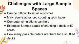 Experiment Sample Math MATHEMATICS8 Q4 6. describe the sample space of an experiment.pptx