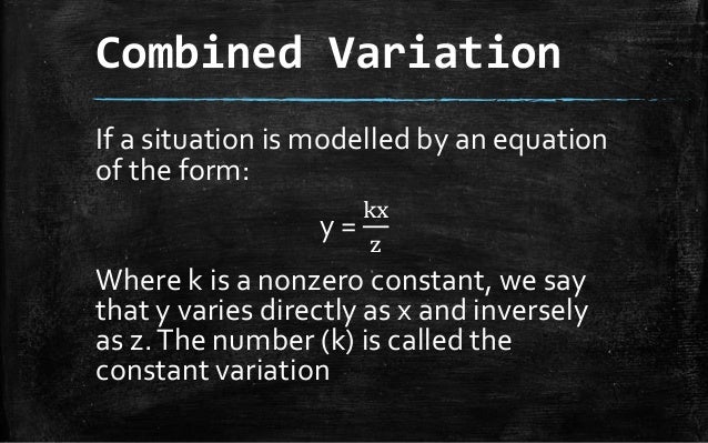 Mathematics 9 lesson 4 c joint and combined variation