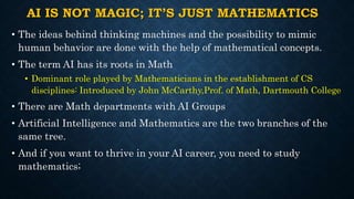 Human Behavior With Math Mathematics and AI.ppt