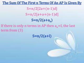 Arithmetic Progression | PPTX