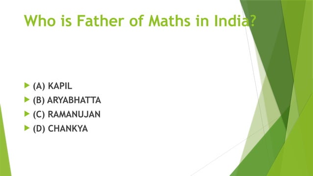 Mathematics Day Quiz G2 On Mathematicians Pptx