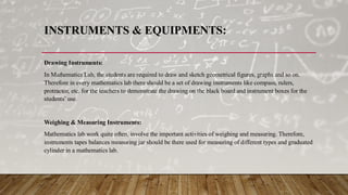 Tools Needed For Math Lab The Mathematics Laboratory - Mathematics Education | PDF