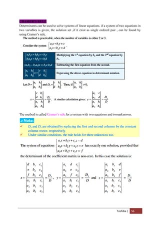 Cramer's Rule Worksheet.pdf MATHEMATICS FORM TWO pdf.pdf