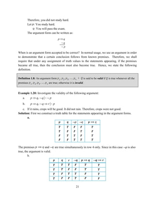 Normal Pdf Arguments Mathematics for Natural Sciences.pdf truth value | PDF