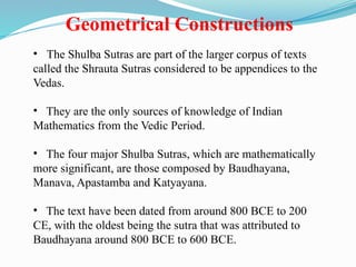 Manava Math The Rich History and Contributions of Indian Mathematics | PPTX