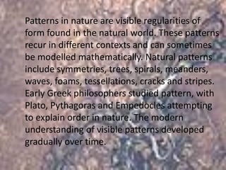 Mathematics in nature | PDF