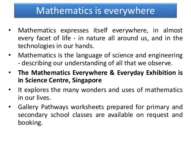 essay about mathematics in nature and our daily life