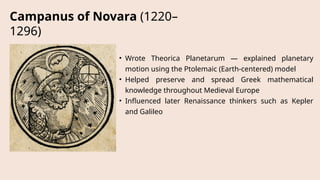 mathematics in the medieval period presentation | PPTX