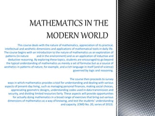 Philosophical Dimensions in Mathematics Education (Mathematics