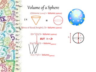 Volume and Surface Areas | PPTX