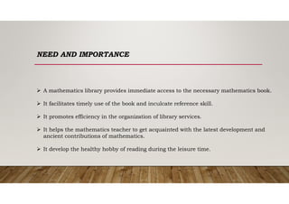 Mathematics library | PDF