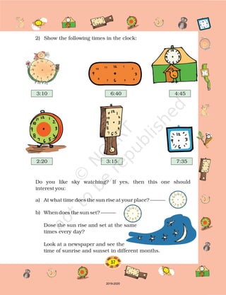 Chapter Time Class 4 Mathematics NCERT Class 4 | PDF
