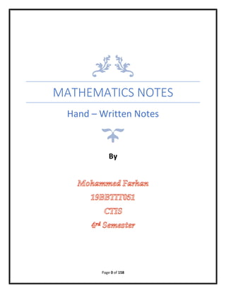 Engineering Mathematics for 4th Semester. | PDF