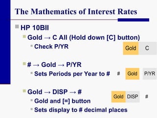 Interest Rates In Math Mathematics of Interest Rates from the fundamentals | PPT
