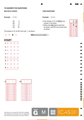 Mathematics paper G | PDF