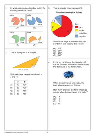 Icas Math Paper H.pdf Mathematics paper H | PDF
