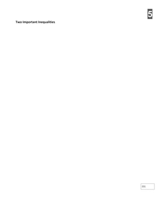 5
231
Two Important Inequalities
 