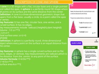 Maths presentation surface area and volume | PPTX