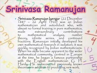 Great Indian Mathematicians | PPTX