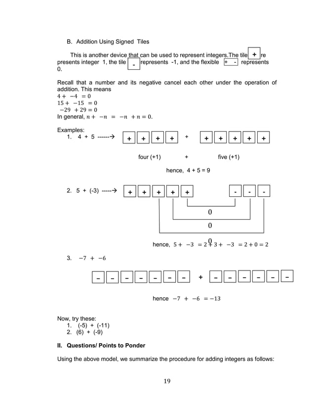 K TO 12 GRADE 7 LEARNING MODULE IN MATHEMATICS (Q1Q2)