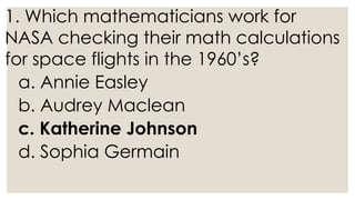 Pre Flight Math MathematicsReviewerB licensure pre test for teacher.pptx