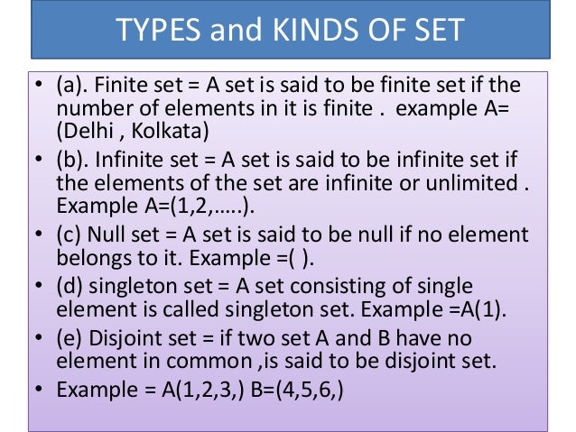 Mathematics set theory presentation.