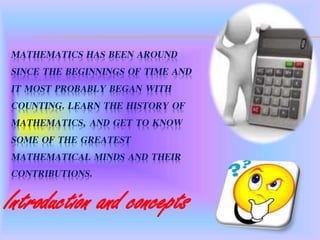 Applications of mathematics in our daily life | PPTX