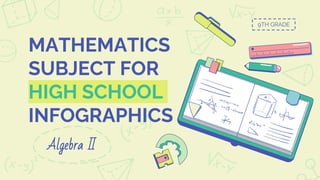 Algebra II
9TH GRADE
MATHEMATICS
SUBJECT FOR
HIGH SCHOOL
INFOGRAPHICS
 