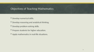 Comprehensive Mathematics Teaching Methodology from Grade 1 to Matric ...