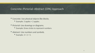 Cpa Approach Example Comprehensive Mathematics Teaching Methodology from Grade 1 to Matric ...