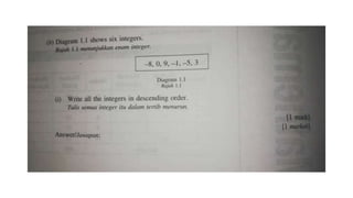 Mathematics tuition PT3