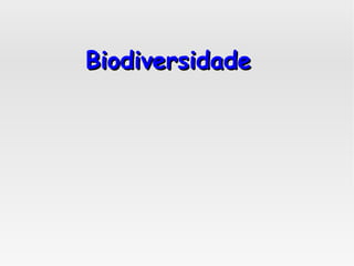 BiodiversidadeBiodiversidade
 