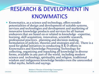 Know Matics Mathew's Theories of Knowledge - Applications in Education ...