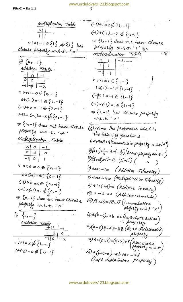 Fsc 2nd Year Math Notes Fsc 2nd Year Math Notes