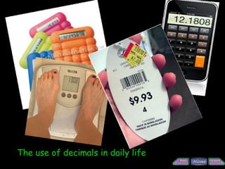 Pyramid of Egypt




The use of decimals in daily life
 