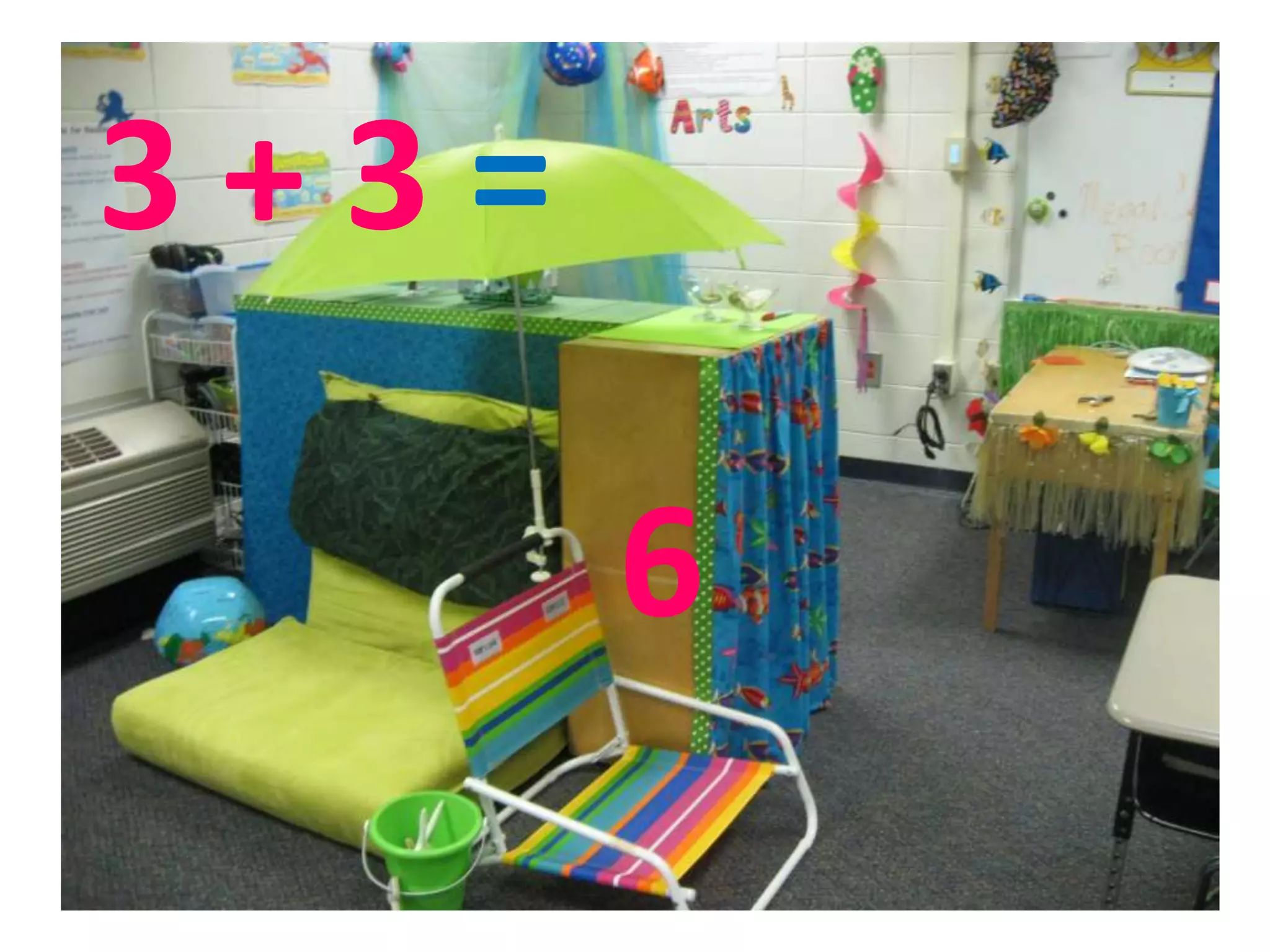 3 + 3 =
6
 
