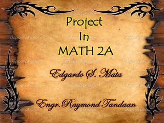 Equation of the line