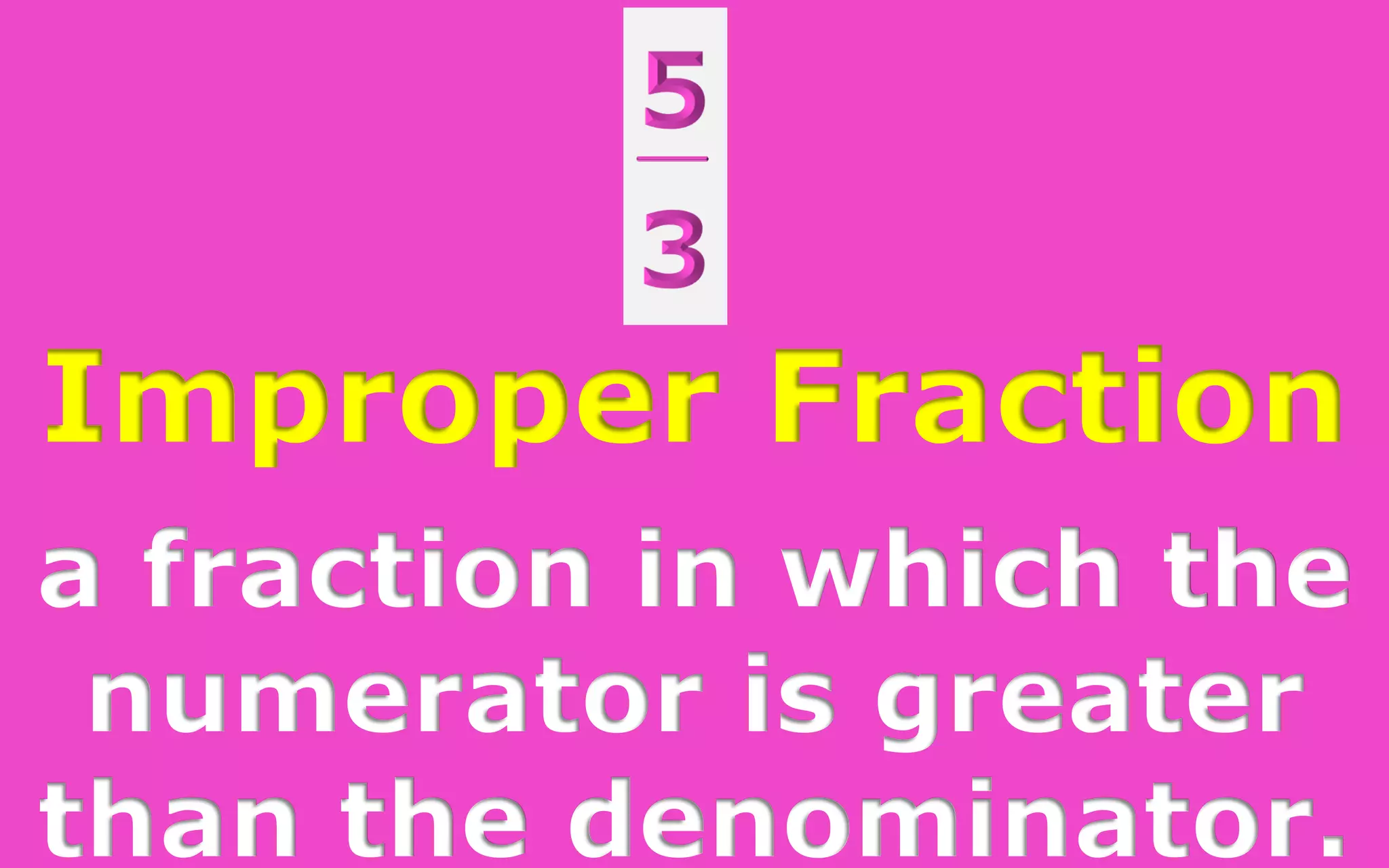 COMPARING FRACTIONS
Same Numerator
1
3
1
4
1
5
1
6
 