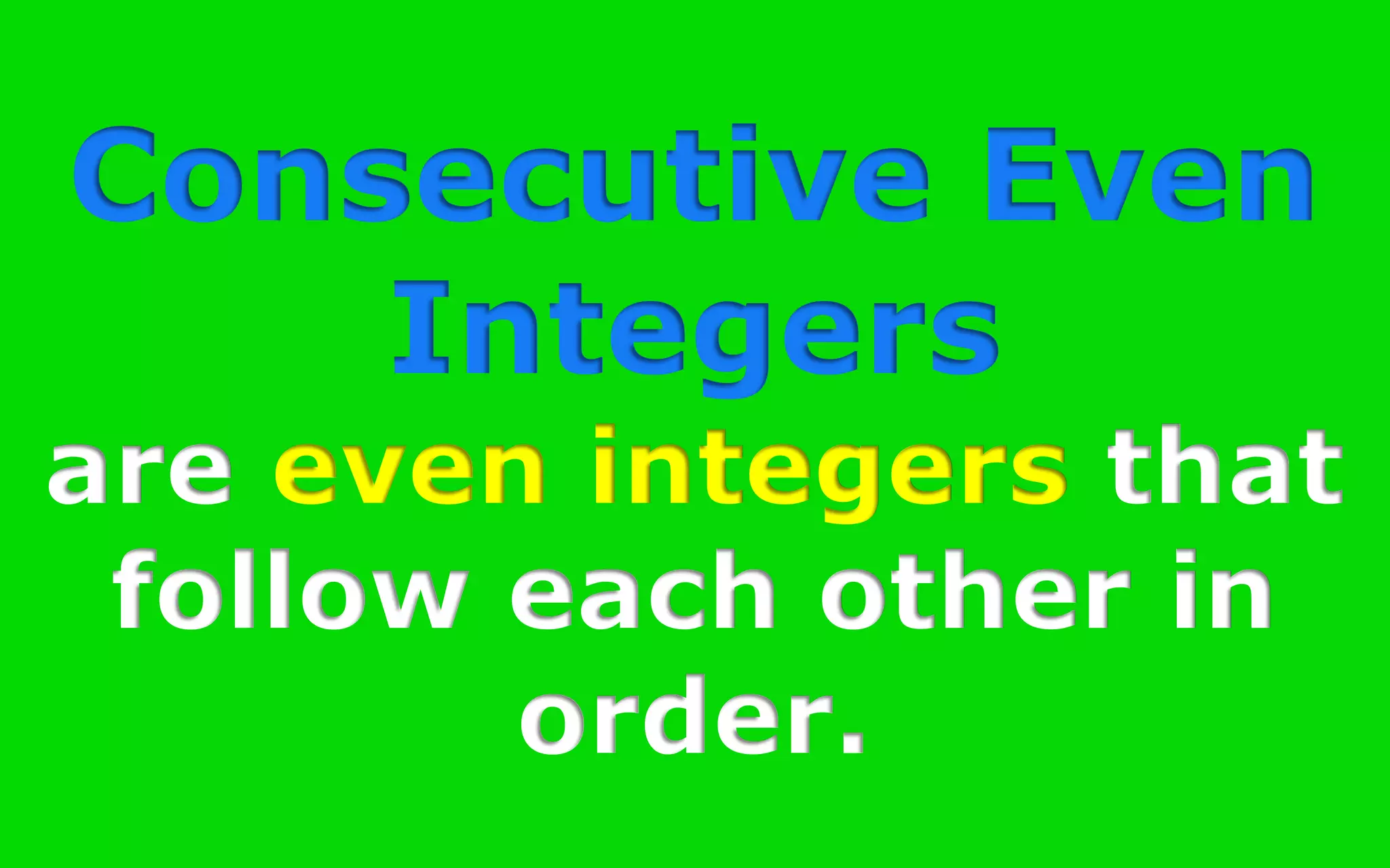 EVEN NUMBERS
1 2 3 4 5 6 7 8 9 10
11 12 13 14 15 16 17 18 19 20
21 22 23 24 25 26 27 28 29 30
31 32 33 34 35 36 37 38 39 40
 