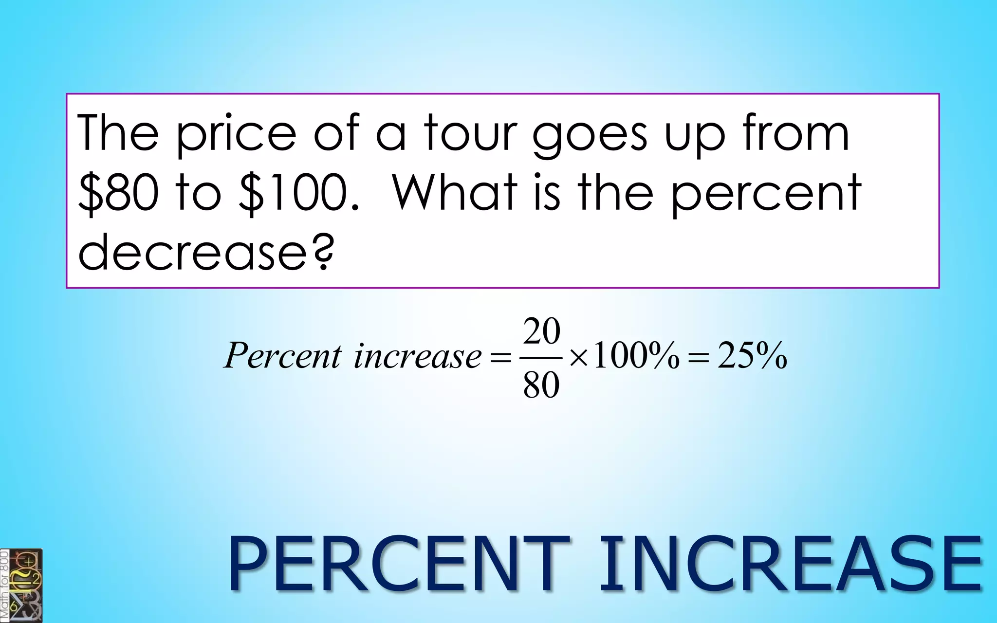 Move the decimal
point in the divisor to
the right until the
divisor becomes an
integer.
Move the
decimal point in
the dividend the
same number of
places.
Proceed
with the
division.
DIVIDING DECIMALS
 