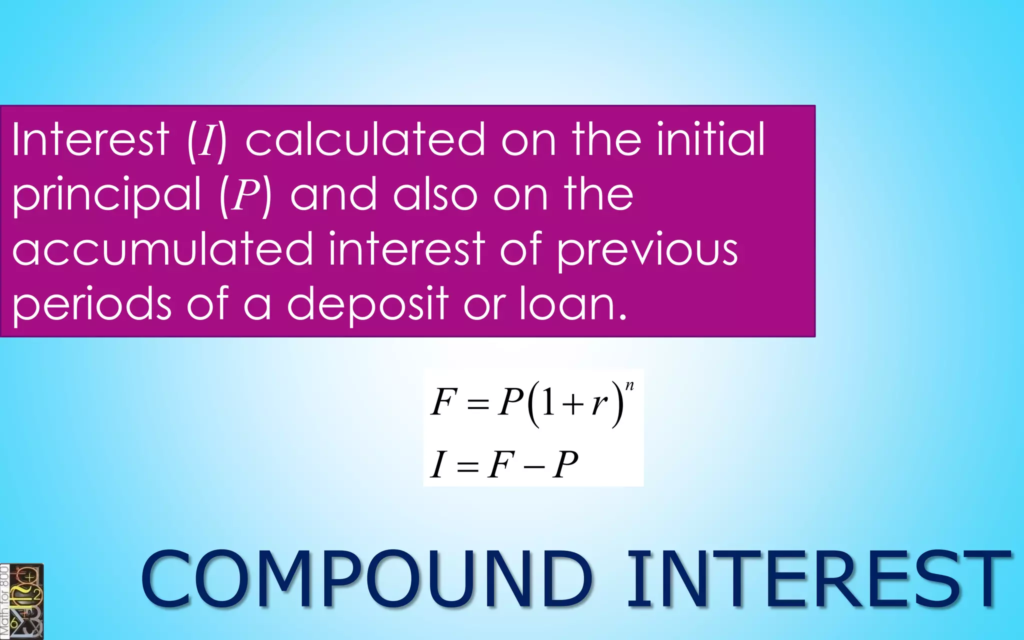 100%
(100 + n)%
n %
100%
increase
Percent increase
original whole
 
 