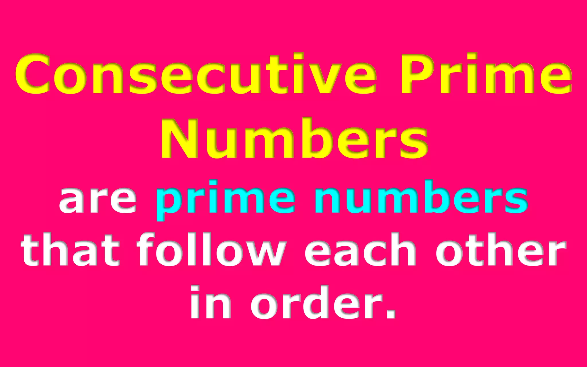 COUNTING CONSEC.
INTEGERS
 