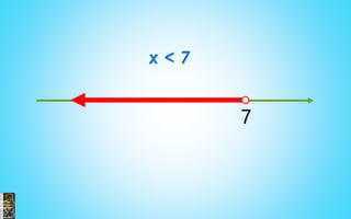 x < 7
7
 