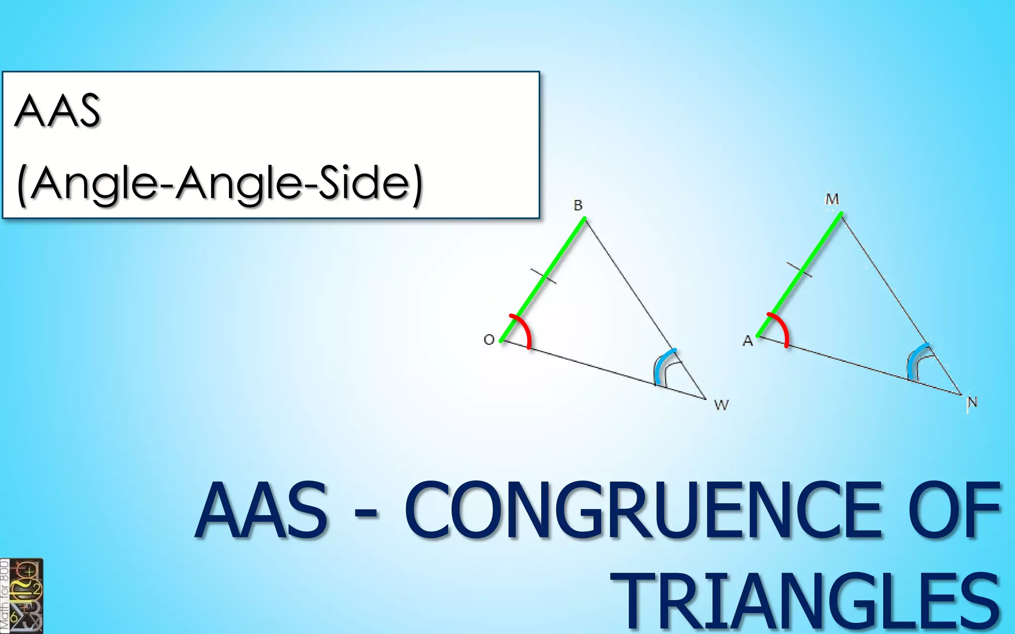 AAS (Angle-Angle-Side)  
