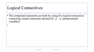 Mathematics for Data Science Part 1-Logic | PPTX