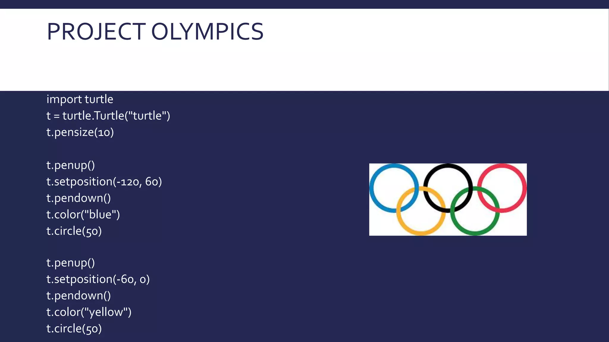 Introduction to the basic mathematical concept with Python Turtle. | PPTX