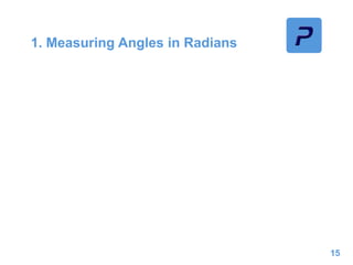 1. Measuring Angles in Radians
15
 