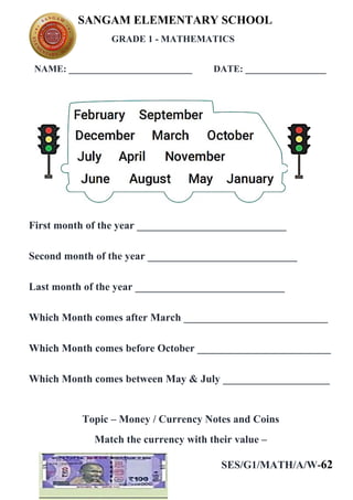 Math Subject Grade 1 Annual Worksheets.docx