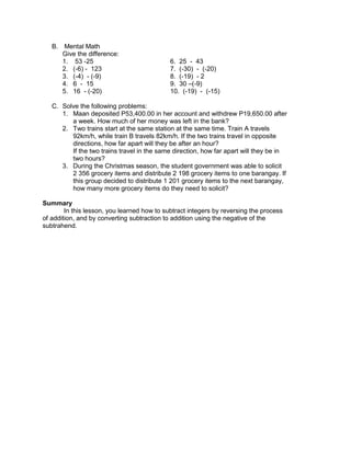 Math grade 7 learner's module | PDF